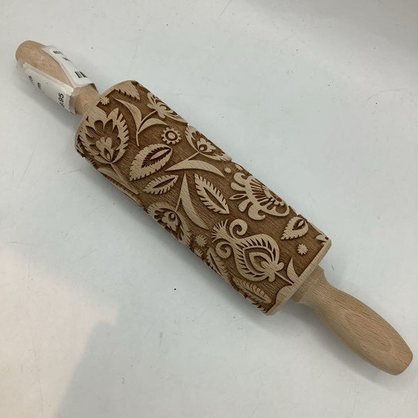 Wooden Embossed Rolling Pin