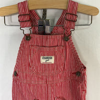 Size 18m: OshKosh Red/White Striped Overall Dress