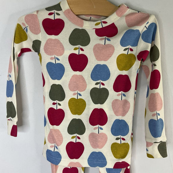 Size 2: Gap White/Colorful Apples 2pc PJs