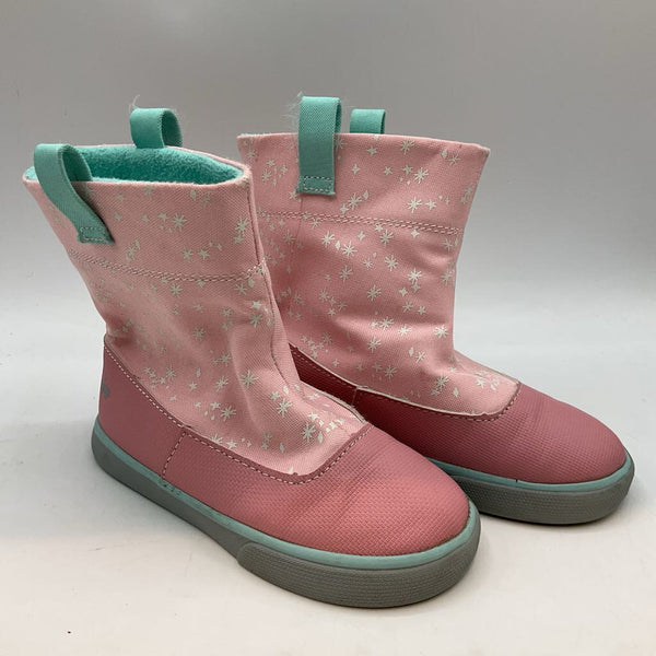 Size 9: See Kai Run Pink/White Stars Rain Boots