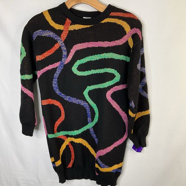 Size 10 (140): Hanna Andersson Black/Colorful Sparkle Sweater