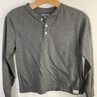 Size 8-9: Crewcuts Dark Gray Long Sleeve Henley