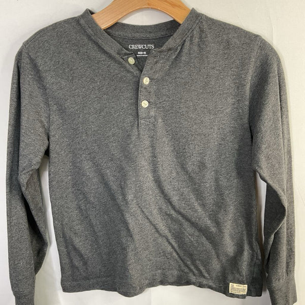 Size 8-9: Crewcuts Dark Gray Long Sleeve Henley