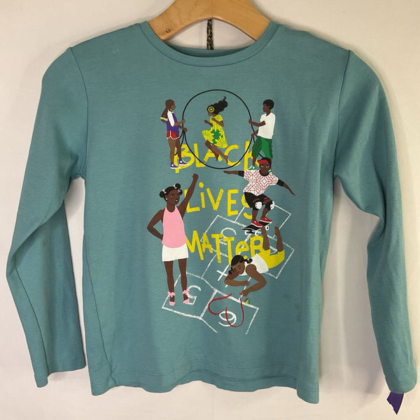 Size 8: Piccolina Blue/Multi BLM Long Sleeve Shirt REDUCED