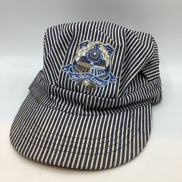 Size OS: Polar Express Blue/White Pinstripe Conductor Hat