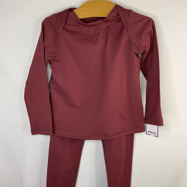 Size 3: REI Purple Striped Base Layer 2pc Shirt/Pants