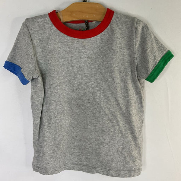 Size 5-6: Boden Gray/Multi Trim T-Shirt