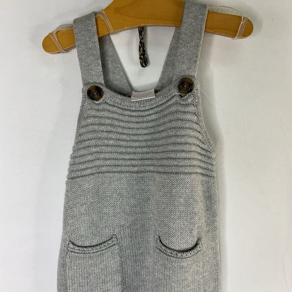 Size 12-18m (75): Hanna Andersson Gray Knit Overalls