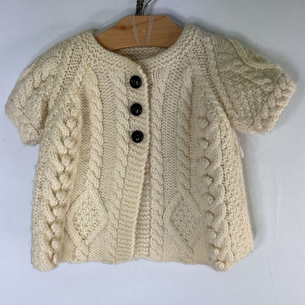 Size 18-24m: Blarney Woolen Mills Cream Wool Cardigan REDUCED