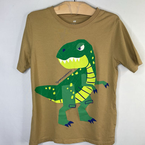 Size 6-7: H&M Brown/Green Dino T-shirt