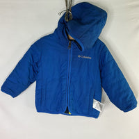 Size 12-18m: Columbia Blue/Multi DInos Double Trouble Reversible Poly/Fleece Coat