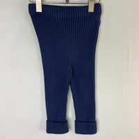 Size 6-12m (75): Hanna Andersson Navy Rib Knit Cozy Pants