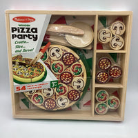 Melissa & Doug Wooden Pizza Party Set NEW