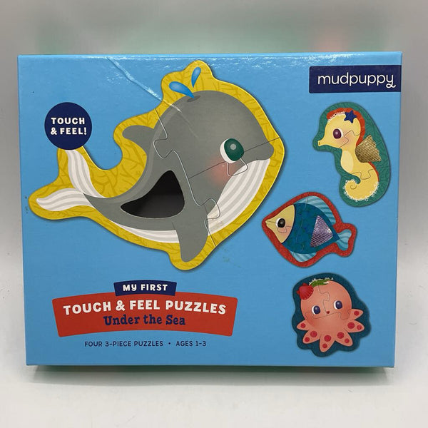 Mudpuppy 4x3pc Touch & Feel Under the Sea Puzzles