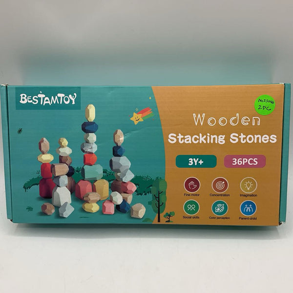 Bestam Toys Wooden Stacking Stones REDUCED
