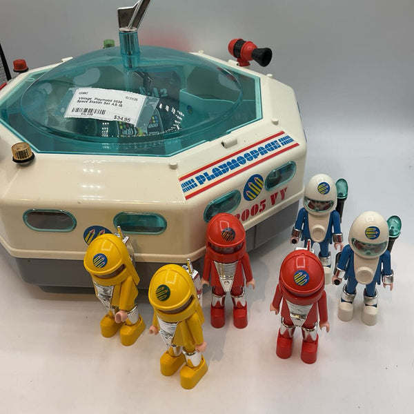 Vintage Playmobil 3536 Space Station Set AS IS