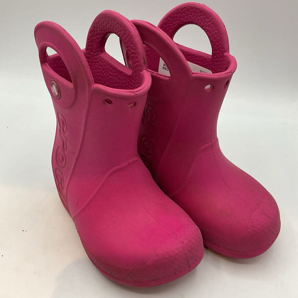 Size 6: Crocs Pink Rain Boots REDUCED