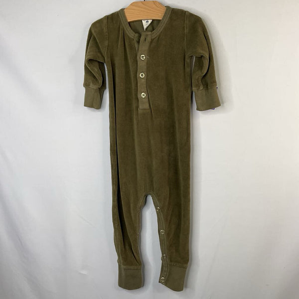 Size 12-18m: Kate Quinn Green Terry Cloth Romper