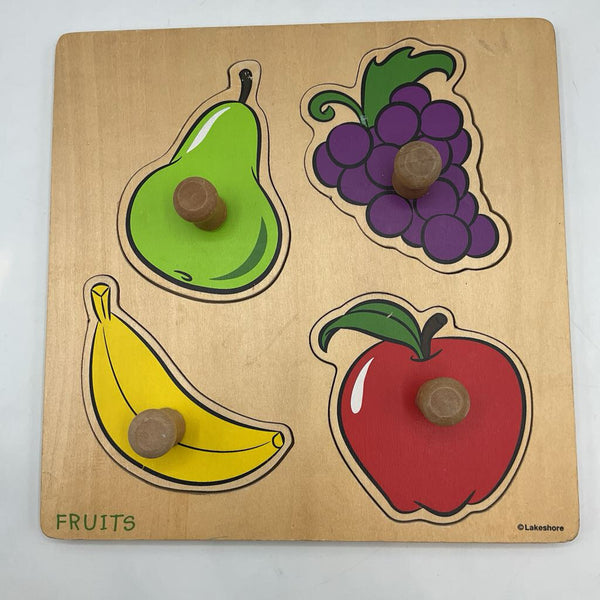 Lakeshore Wooden Fruits Peg Puzzle
