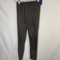 Size 10: Tea Black/White Dots Knit Leggings REDUCED