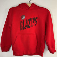Size 4-5: Outer Stuff Red/Black Trailblazers Pullover Hoodie