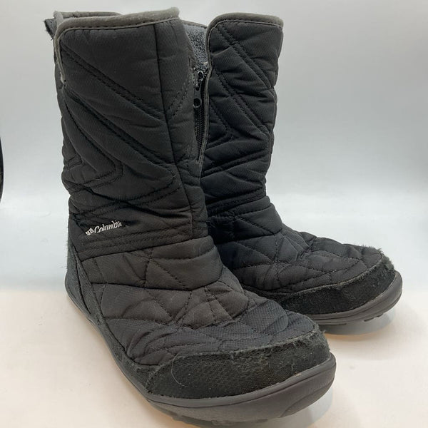 Size 4Y: Columbia Black Quilted Fleece Lined Snow Boots