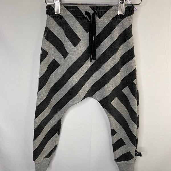 Size 2-3: Nununu Gray/Black Sweatpants