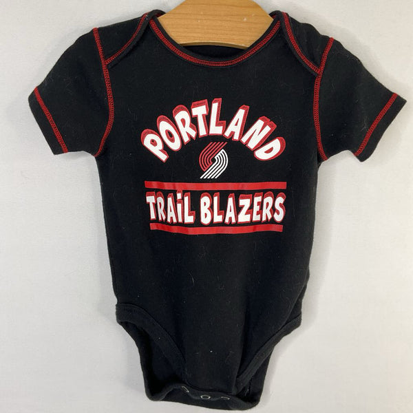 Size 6-9m: NBA Black/Red Portland Trailblazers Onesie