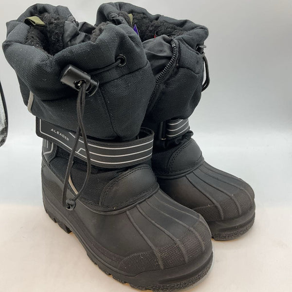 Size 13: Aleader Black Velcro/Toggle Snow Boots