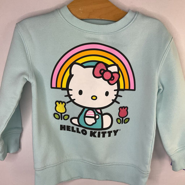 Size 3: Sanrio Blue/Colorful Hello KItty Sweatshirt