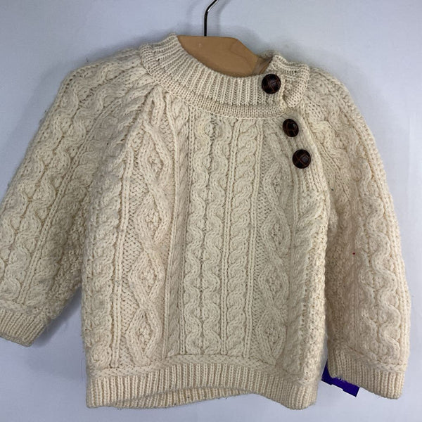 Size 12-18m:Aran CraftsCream Wool Sweater