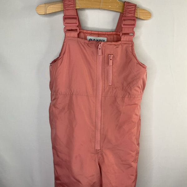 Size 2: Old Navy Pink Poly Fill Snow Bib