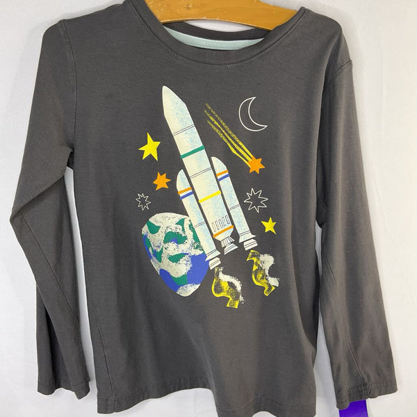 Size 6: Tea Gray/Multi Rocket Long Sleeve Shirt