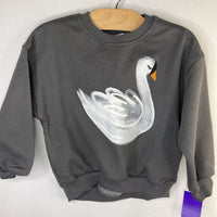 Size 4: Zara Gray/White Swan Sweatshirt