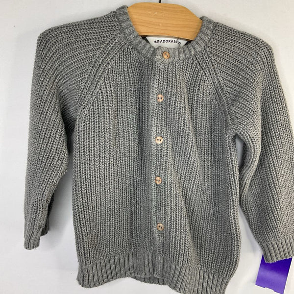 Size 2: H&M Gray Button-Up Cardigan