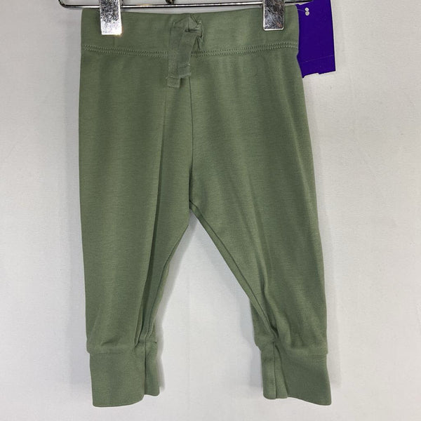Size 3-6m: Colored Organics Green Cozy Pants