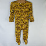 Size 3-6m: Kate Quinn Yellow/Orange Butterflies Bamboo Footy Romper