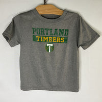 Size 4: MLS Gray/Green Portland Timbers Athletic T-Shirt