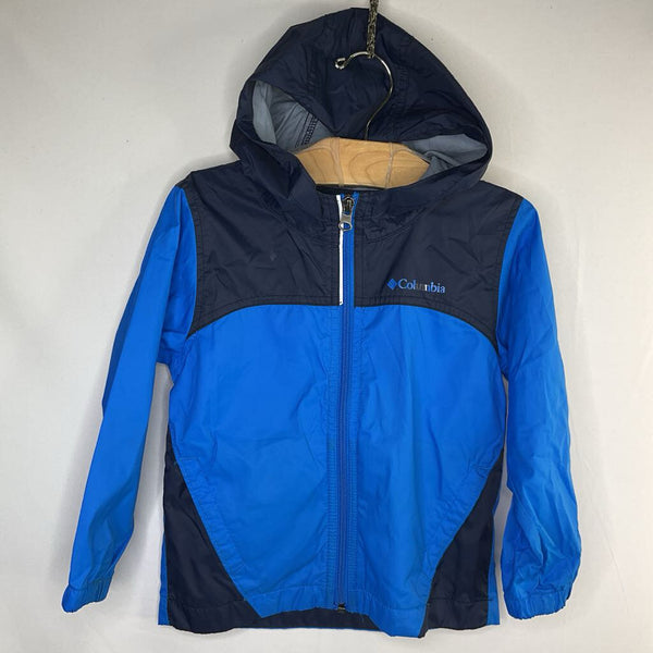 Size 4: Columbia Two Tone Blue Raincoat