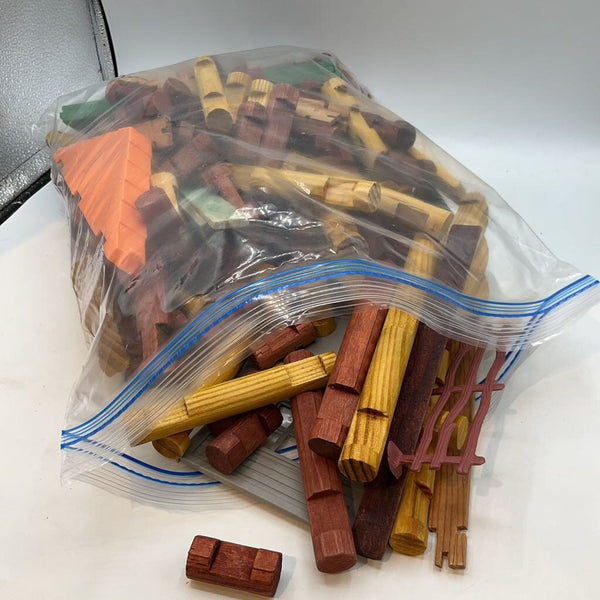 Bag of Assorted Lincoln Logs