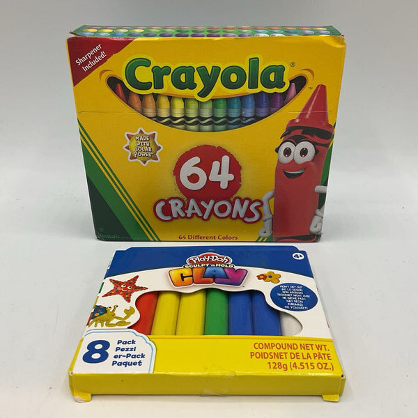 Crayola 64pc Crayons/Sculpt n Mold Clay