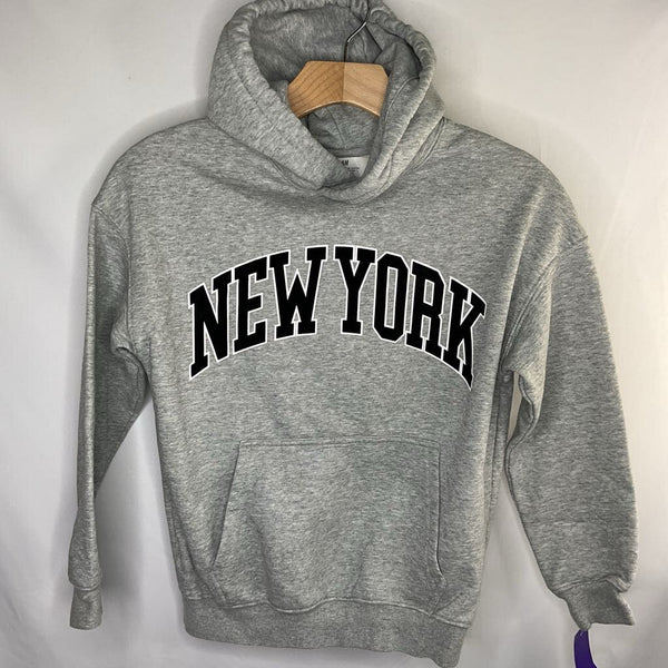 Size 8-10: H&M Gray/Black New York Pullover Hoodie