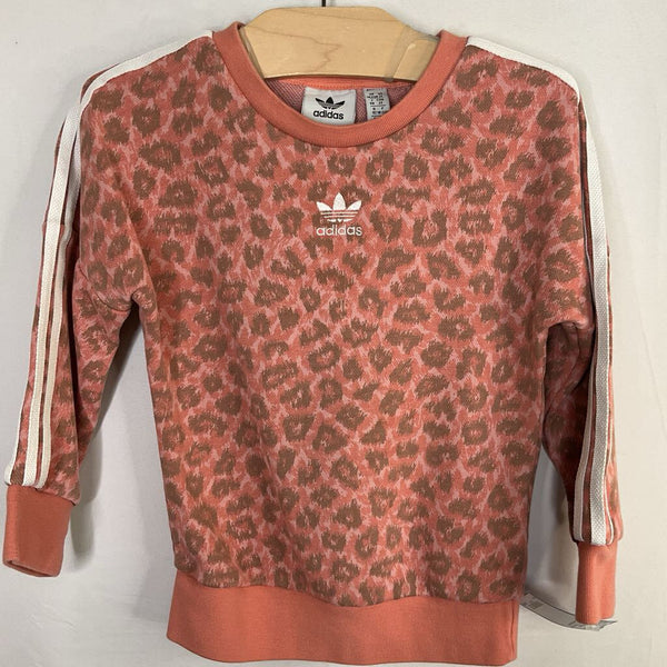 Size 2: Adidas Pink/Brown Cheetah Print Sweatshirt