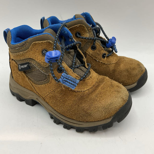 Size 8: Timberland Brown/Blue Trim Toggle Hiking Boots REDUCED