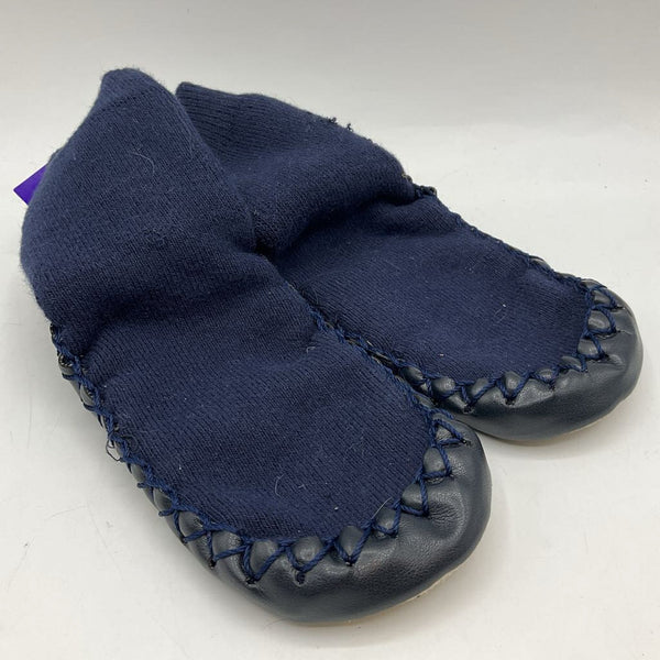 Size 5-7: Hanna Andersson Navy Slipper Socks