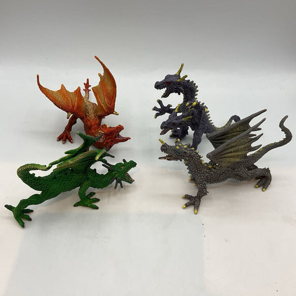4pc Dragon Figurines