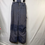 Size 10-12: 32 Degrees Blue Heather Snow Bibs