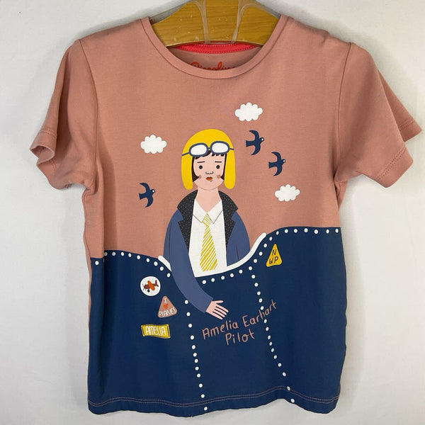 Size 5: Piccolina Pink/Multi Amelia Earhart T-Shirt