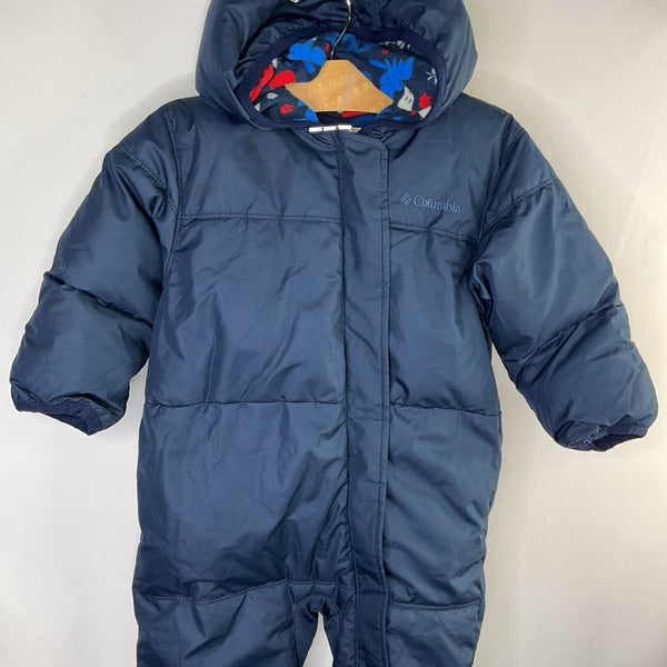 Size 12-18m: Columbia Navy Poly Puffer Fleece Lined Bunting