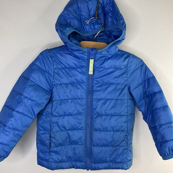 Size 12-18m: Primary Blue Poly Fill Puffer Coat